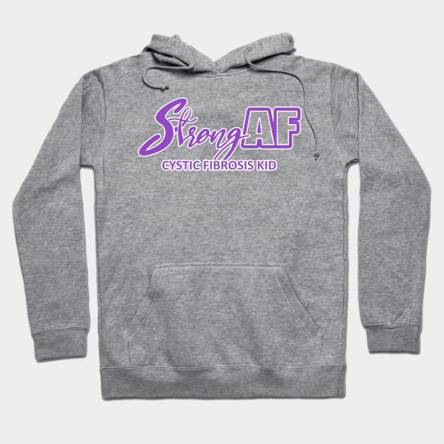 Strong AF Cystic Fibrosis Kid Hoodie by CuteCoCustom